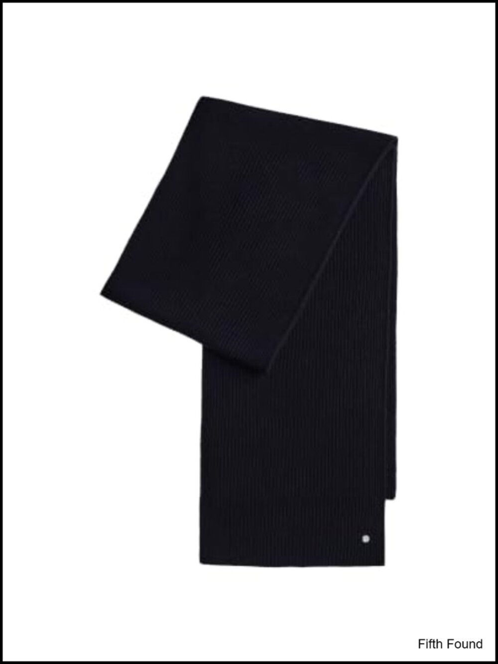 Wool Cashmere Blend Ribbed Knit Scarf Warm Vertical Rib Wrap